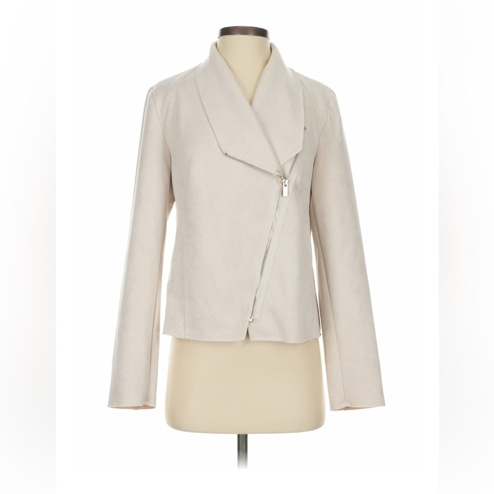 Tahari Ivory Asymmetrical Blazer